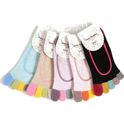 Women Five Finger Socks Female Sock Funny Toe Sock Slippers Women Lady Invisible Sokken Harajuku Sexy Sox Meias Streetwear Meia