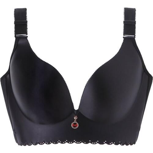 Oversized bra womens size no steel ring to receive deputy breast one-piece bra gathered underwear slim bra