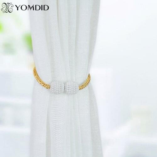 1pc Pearl Magnetic Curtain Clip Curtain Holders Tieback Buckle Clips Hanging Ball Buckle Tie Back Quality Curtain Accessories