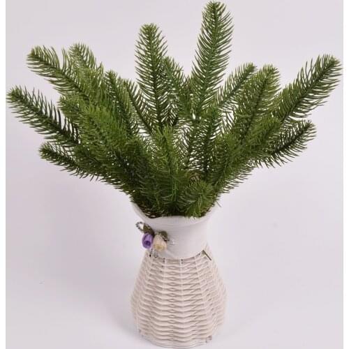 10 Pcs/Lot Artificial Pine Needles Plantas Artificiales Christmas Tree Decorations Home Wedding Decoration Artificial Plantas