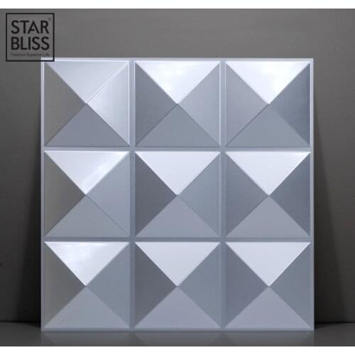30x30cm 3D tile panel mold plaster wall 3D wall stickers living room 3D wallpaper mural bathroom kitchen accessories outdoor