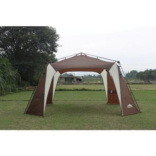 420*420*235CM Northwest oversized outdoor awning Multiplayer automatically pergola canopy tent canopy silver coating Anti-UV