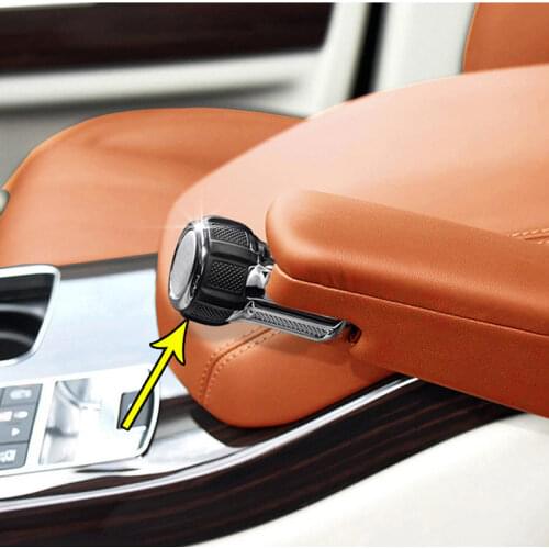 Car Sticker Alloy Seat Armrest Box Adjustment Konb For Land Rover Discovery 5 LR5 Range Rover Vogue L405 Sport L494 Accessories