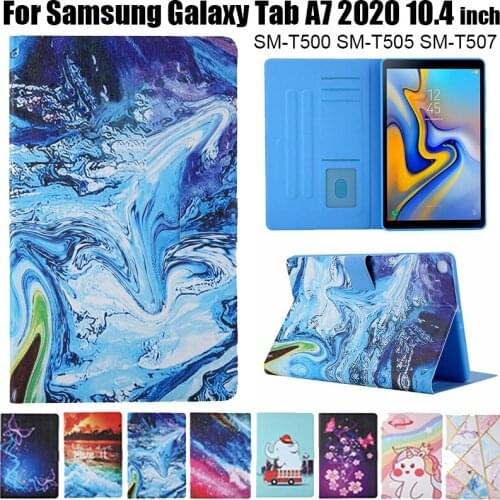 Case For Samsung Galaxy Tab A7 10.4 2020 Cover SM-T500 SM-T505 SM-T507 T500 T505 Funda Tablet Cartoon Painted Shell Coque Capa