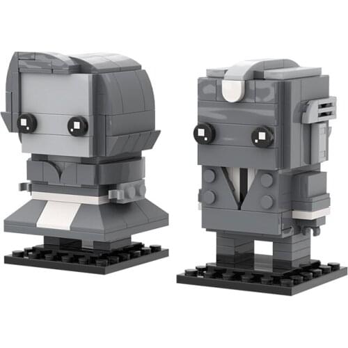 Mover Red Witch Square Head Figures Hero Dark Forest Administrator Building Block Bricks Model Toys MOC Child Kid Birthday Gift