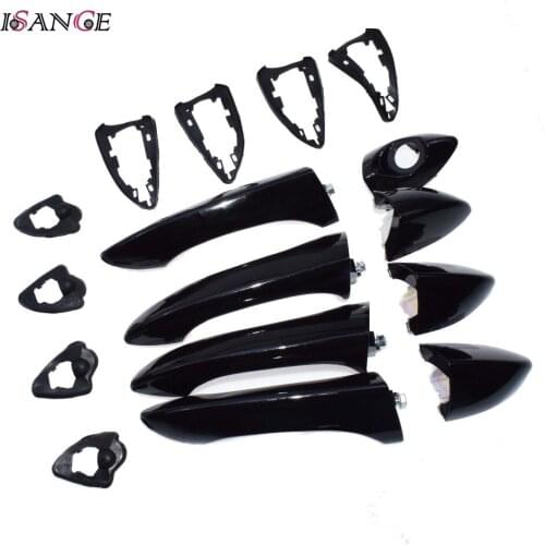 ISANCE Outside Exterior Door Handle Mounting Kit FL FR RL RR SET For BMW E53 X5 1999-2006 OEM# 51218257738 & 51218257737