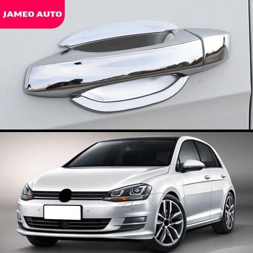 Jameo Auto ABS Chrome Car Wrist of Door Protection Cover for Volkswagen VW Golf 7 MK7 7.5 MK7.5 Golf7 2013-2019 Door Bowl Covers