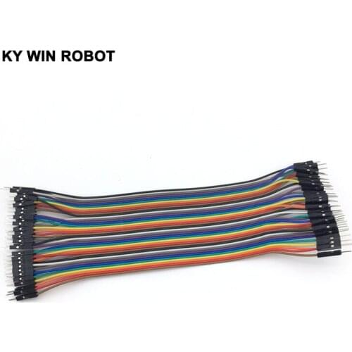 40pcs dupont cable jumper wire dupont line male to male dupont line 20cm 2.54MM 1P for arduino DIY KIT