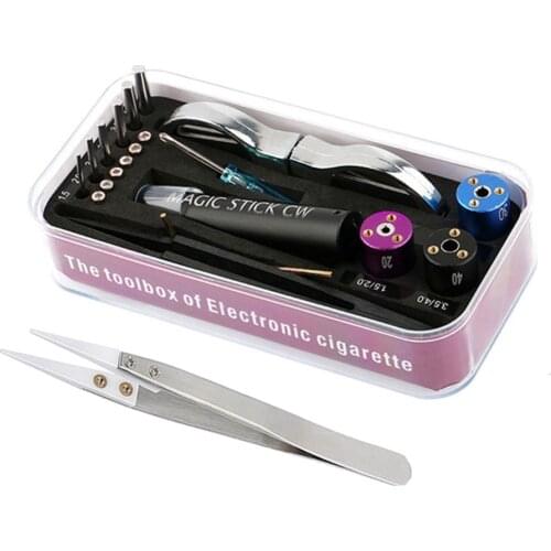 Ceramic Tweezers Magic Stick CW Coiling Wire Coil Jig Winding Pliers for Electronic Cigarette RBA RDA Atomizer Vape DIY Tool Set