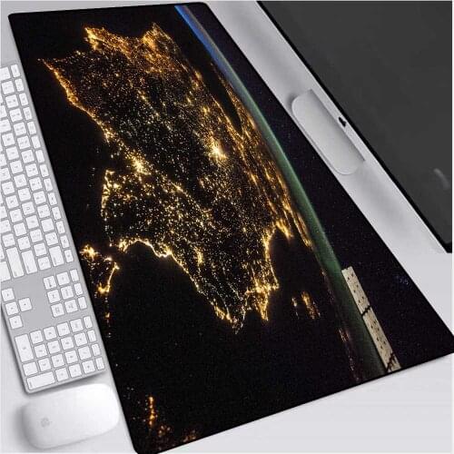Mairuige Fashion Map Large Mouse Pad XXL Large Gamer Mouse Pad Desktop Computer Locking Mouse Pad Gaming Mouse Pad Gaming Desk