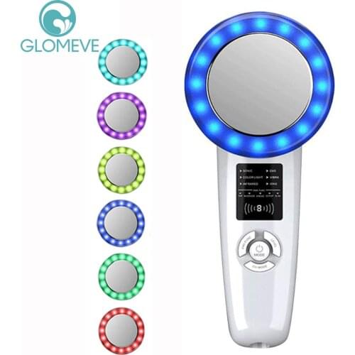 6 In 1 Ultrasound Cavitation Body Slimming Massager Weight Loss Anti-Cellulite Fat Burner Galvanic Infrared EMS Therapy Machine