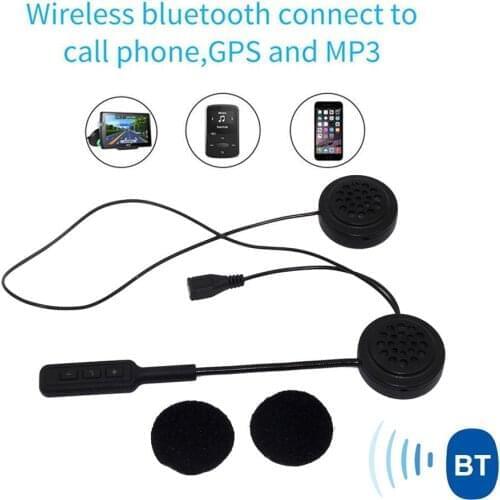 MH01 Bluetooth 5.0 Rechargeable Hands-free Motorcycle Headset Helmet Headphone