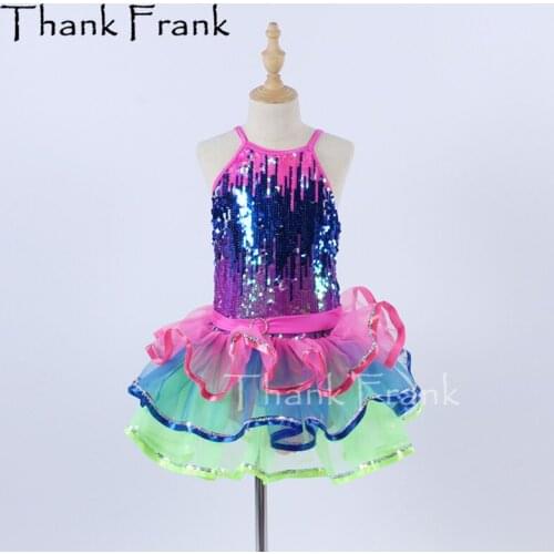 New Girls Tutu Ballet Dress Kids Sequin Princess Dresses Women Camisole Ballerina Dance Costumes Children Ballet Costume C643