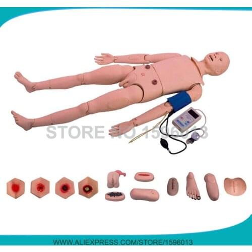 Full-functional Nursing Manikin With BP Training Arm,Adult Nursing Manikin,Trauma Care Model