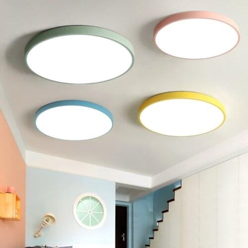 Ceiling Lights white color personality Indoor Lighting Ceiling Lamp Fixture For Living Room Bedroom round corridor lamp