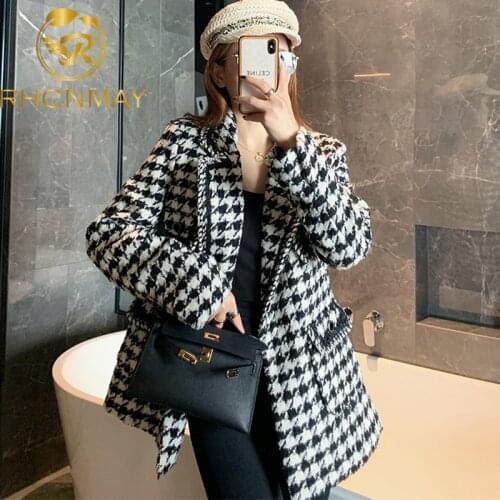 RHCNMAY Women's Tweed Blazers