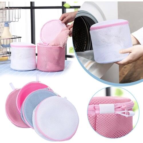 New Lingerie Washing Mesh Clothing Underwear Organizer Washing Bag Mesh Net Bra Wash Bag Zipper Laundry Bag Home Storage