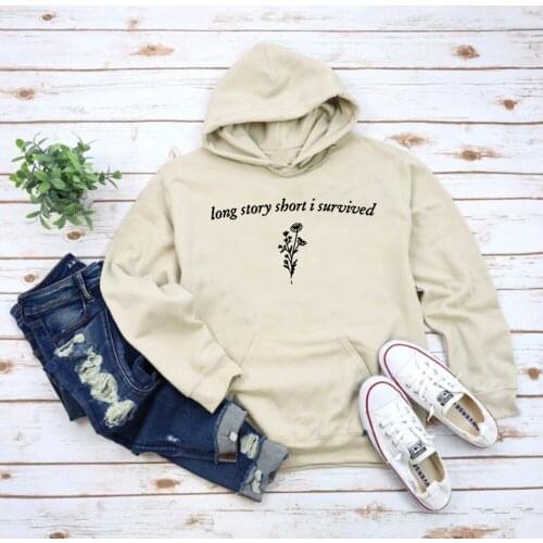 Long Story Short I Survived Unisex Hoodie Autumn Winter Fashion Casual Hoodie Taylor Inspired Pullover Hooded Sweatshirt