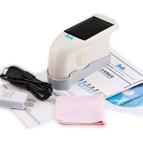 HG268 three-angle gloss meter with GQC6 software 20 60 85 degree display 5 sets of measurement data connected to PC