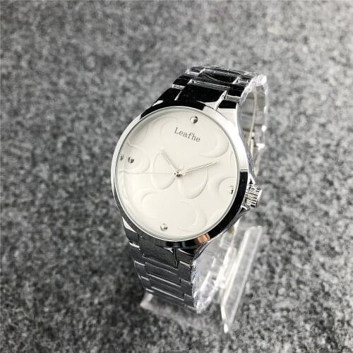 Fashion Gold And Silver Rose Womens Watches Butterfly Clasp Stainless Steel Dial Diameter 38mm Quartz Watch