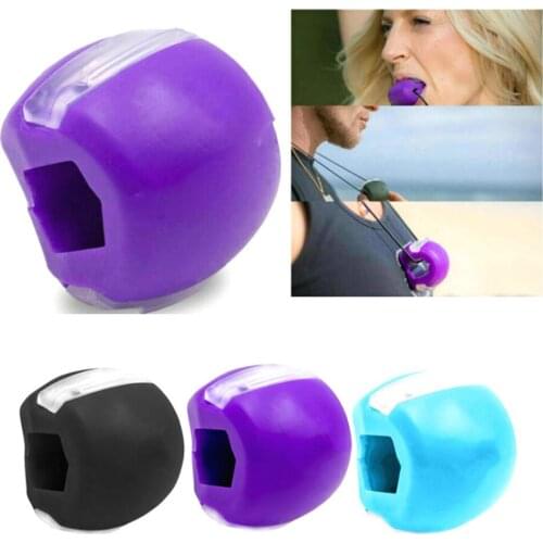 Food-grade Silica Gel Jaw Muscle Exerciser Anti-age Jawline Exercise Facial Toner Face Neck Training Simulator Fitness Ball 1pcs