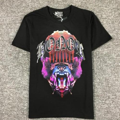 19ss New Novelty Punk Men Violent orangutan T Shirts T-Shirt Hip Hop Skateboard Street Cotton T-Shirts Tee Top kenye #C2
