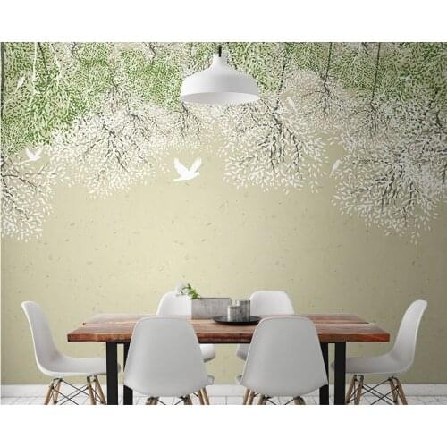 3D Wall Murals Wallpaper Flower Mural Living Room Wallpaper Hand-painted abstract Oil Painting Elegant and quiet sticker mural
