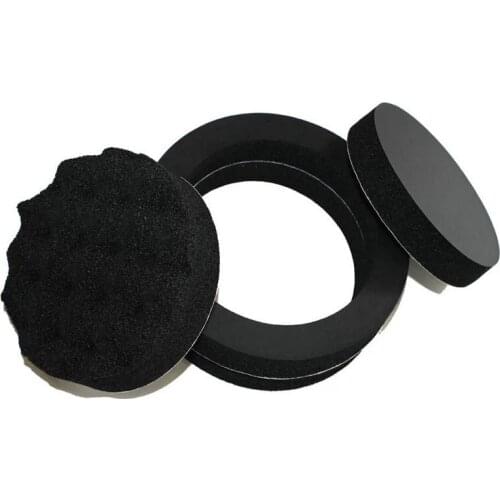 4pcs Auto Sound Insulation Cotton Ring Seal Horn Speaker Sound Insulation Circle 6.5" for Car Car Styling