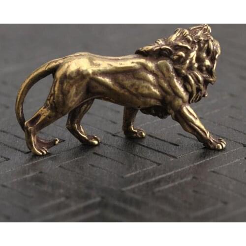 Accessories Lion ornament Statue Sculpture Miniatures Figurines Craft Desk