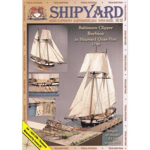 Berbice 1780 3D Paper Model DIY Puzzle Manual Papercrafts Toy