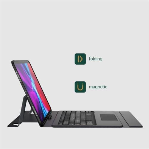 Magic Touchpad Keyboard Case for iPad Pro 11 10.5 Inch Air 3 10.2020 2019 9.7'' 2017/2018 Stand Cover with Bluetooth Keyboard