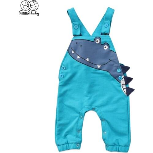 2019 new lovely children rompers Toddler Kid Baby Boy Girl sleevelss Dinosaur Romper Jumpsuit cute kid cartoon Outfits Clothes