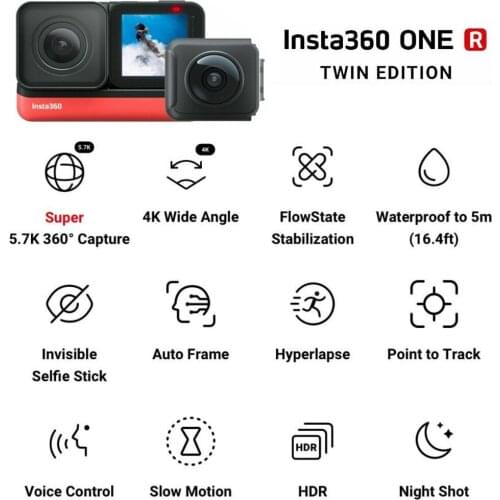 Action Camera 5.7K 360 4K wide angle waterproof video camera