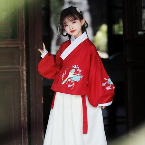 H2522 Girl Cosplay Costumes Children Performance Clothes Kid Hanfu Suit Chinese Tang Dynasty Fairy Style Halloween Party Costume