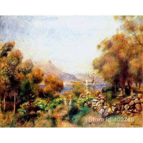 Art Oil paintings Antibes by Renoir Pierre Auguste Renoir artwork on canvas Handmade High quality