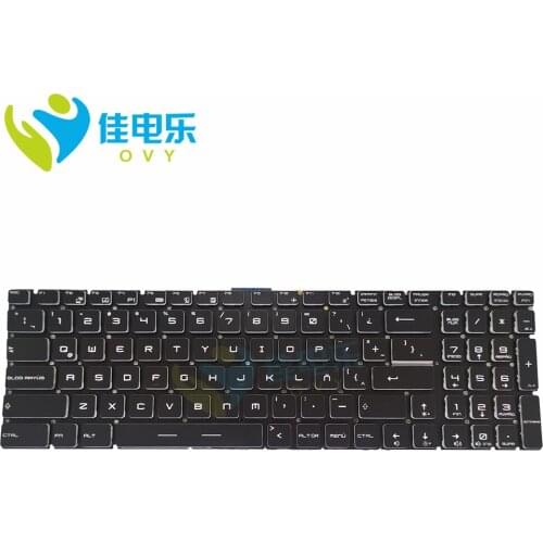 OVY LA Backlit Keyboard for MSI GS60 WS60 GS70 GS72 Latin Spanish black backlight Laptops Replacement keyboards V143422AK sale