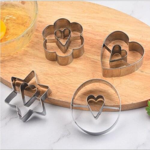 A set/4pcs Stainless steel cookie mold cookie mold DIY tool cookie mold cake mold