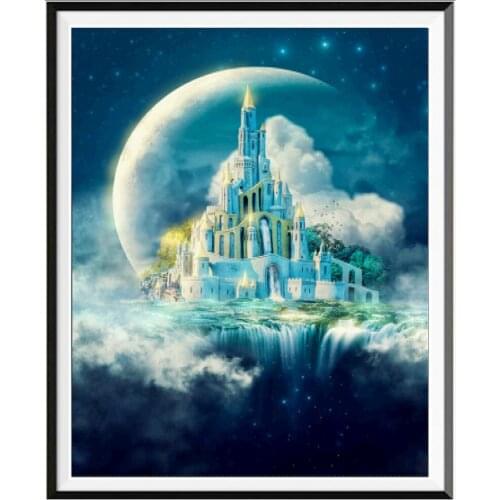 Landscape Rural Woods Beach Flowers DIY Embroidery 11CT Cross Stitch Kits Needlework Craft Set Cotton Thread Printed Sell