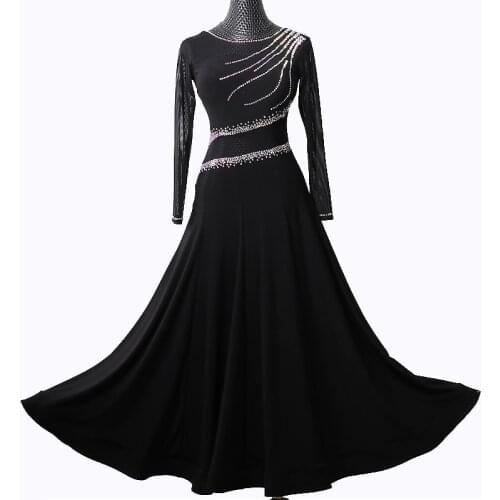 The new National standard modern dance clothing big pendulum dress practice clothing ballroom dancing Waltz-LXT583