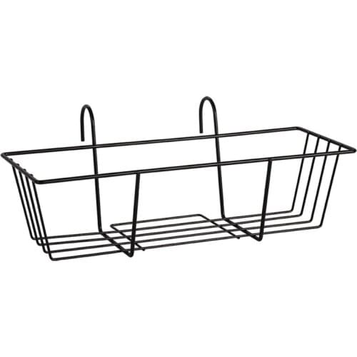 Hanging Baskets Planter Railing Planter the Rail Fence Pots Stand Railing Planter Baskets for Balcony Porch Fence