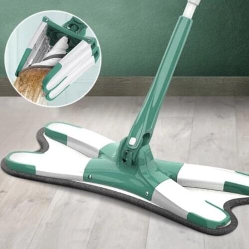 X-type Microfiber Mops Floor Cleaning 360 Spin Hand-free Wash Mop Cleaning Spin For Home And Kitchen Household Washing Windows