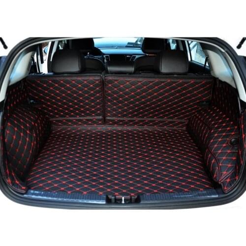 High quality! Full set car trunk mats for KIA NIRO 2019-2017 waterproof cargo liner boot carpets for NIRO 2018,Free shipping