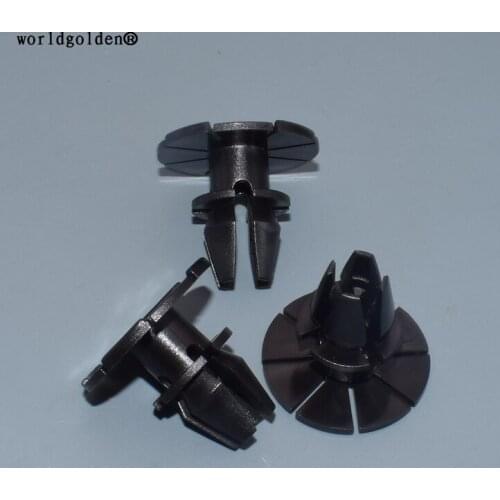 Worldgolden 100pcs plastic clip Rocker Panel Retainer for BMW #51717066226