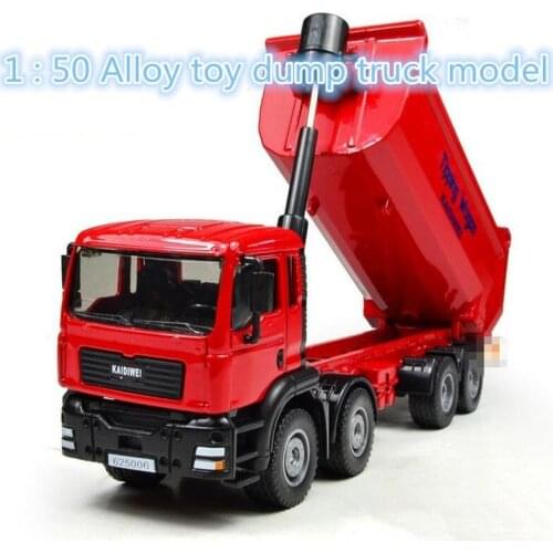 1 : 50 Alloy Slide Car Toy Models Construction Vehicles ,dump Truck Model,Childrens Favorite Parent-Child Birthday Present