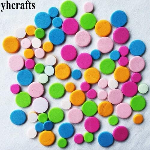 1bag/LOT,Mixed small round foam stickers,Foam puzzle.Early educational toy,Kindergarten crafts.scrapbooking kit Handmade work