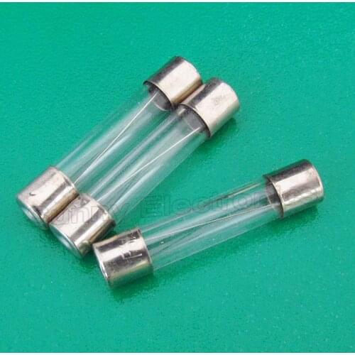 100pcs 250V 2A 30mmx6mm 6x30mm Fast Acting Quick Blow Glass Fuses