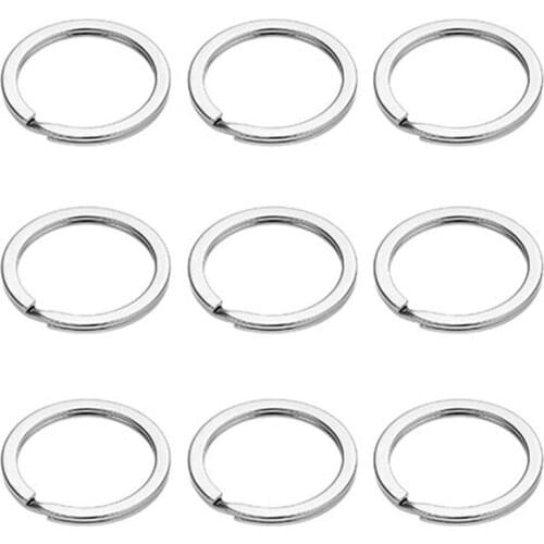 20Pcs 25mm Metal Key Holder Split Rings Unisex Keyring Keychain DIY Key Ring Connectors Portachiavi Keyfob Accessories
