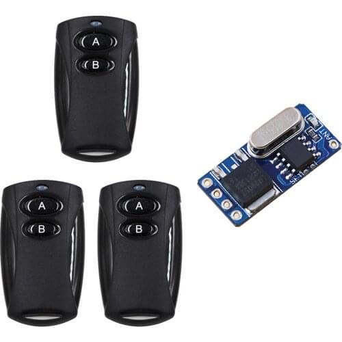 3.5v 3.7v 4.5v 5v 6v 7.4v 8.4v 9v 12v Wireless Micro Remote Control Switch Mini Receiver Transmitter 315Mhz
