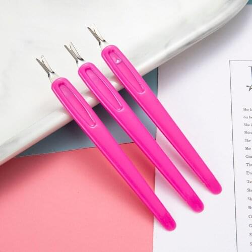 3Pcs Stainless Steel Dead Skin Fork Nail Art Salon Dedicated V-Shaped Trimmer Pushing Shovel Nail Cuticle Remover Manicures Tool