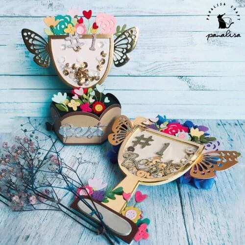 Panalisacraft 3D flower Cup Metal Cutting Dies Stencils for DIY Scrapbooking/photo album Decorative Embossing DIY Paper Cards
